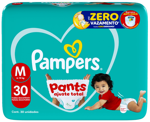 Fralda Descartaveis Pampers m C/30un