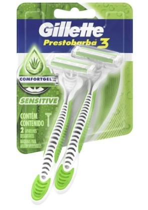 Aparelho Barbear Prestobarba 3 C/ 2un