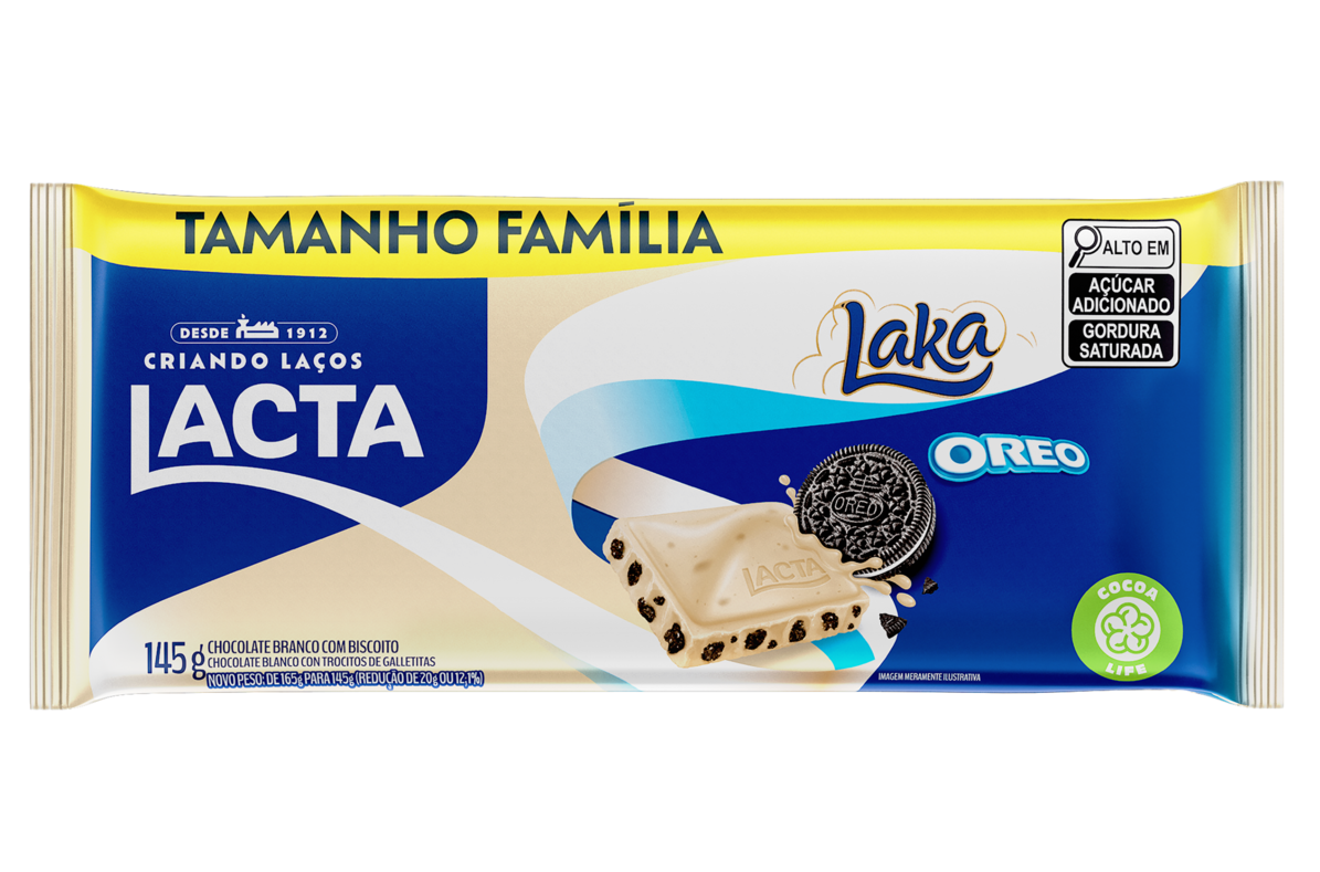 Barra Chocolate Laka Oreo 145g