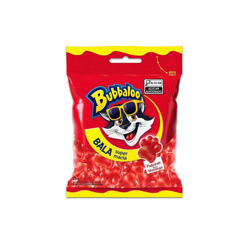 Bala Bubbaloo Patinhas 75g
