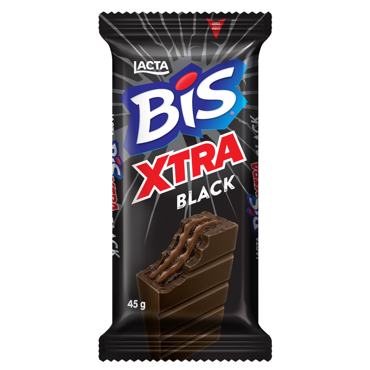 Bis Wafer Xtra Black Lacta 45g