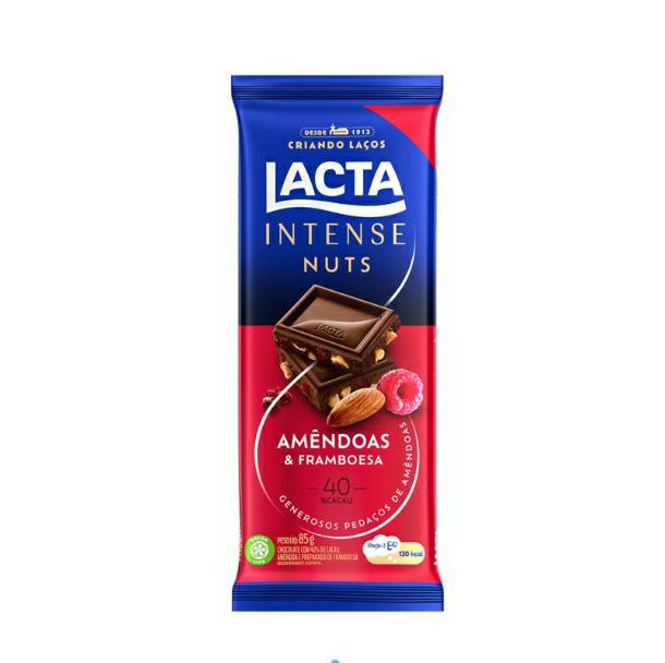 Barra Chocolate Lacta Intense Nuts 85g