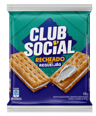 Biscoito Recheado Club Social 106g