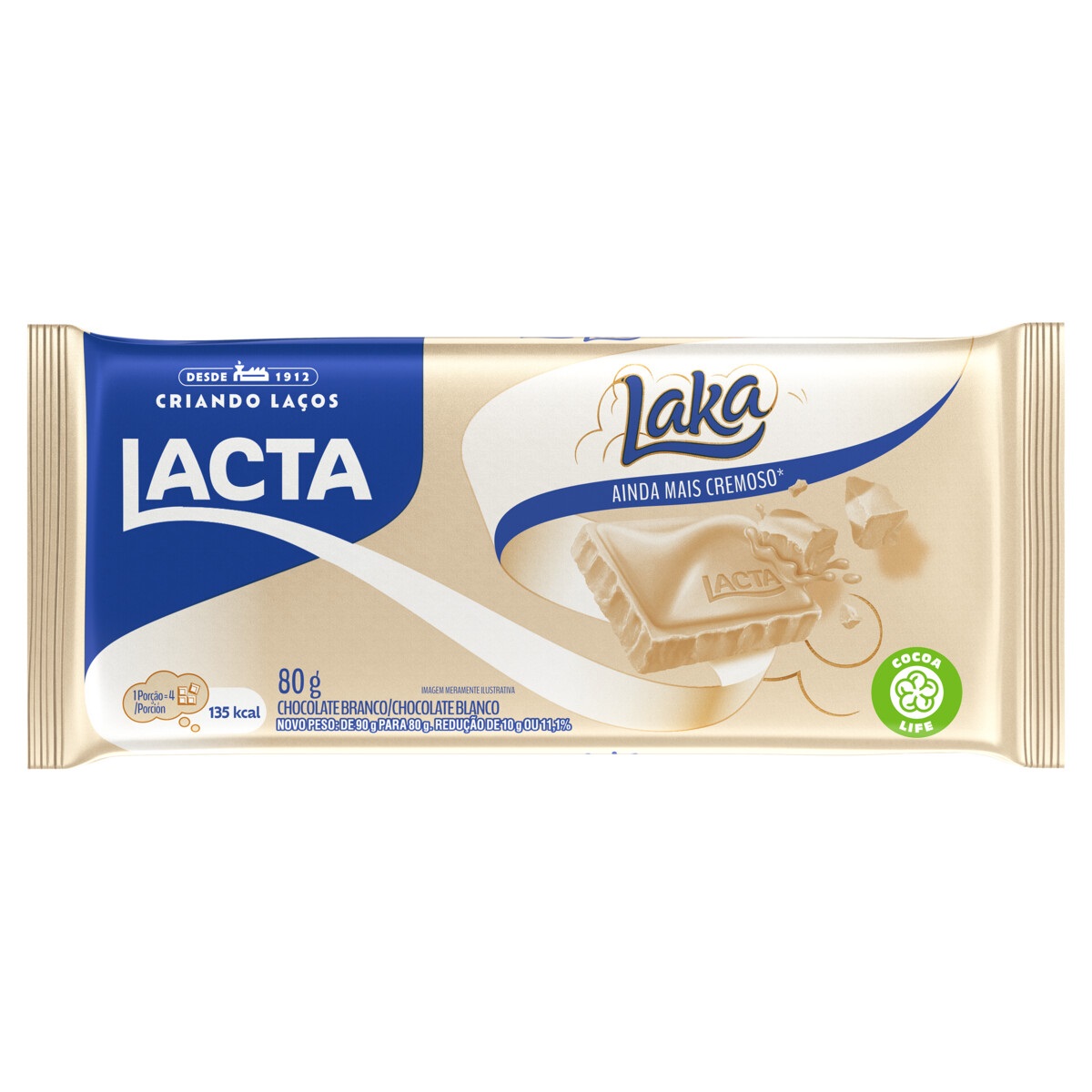 Barra Chocolate Lacta 80g