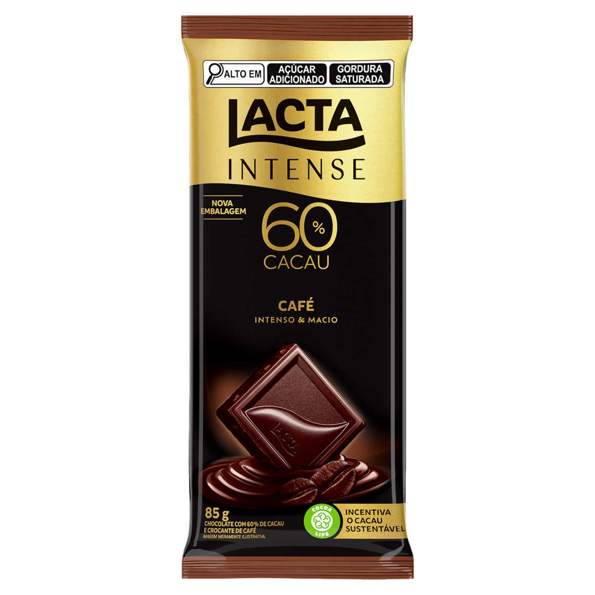 Barra Chocolate Lacta Intense 85g
