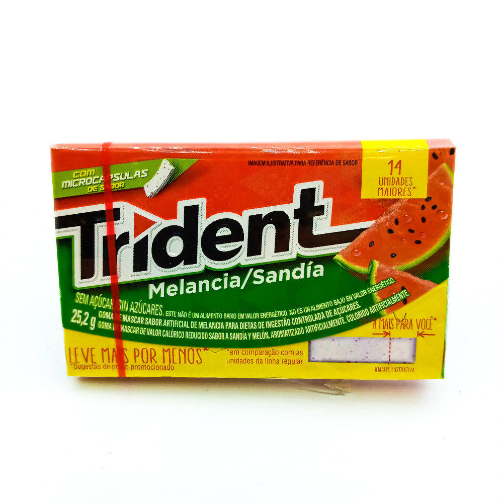 Chiclete Trident Preto 25,2g