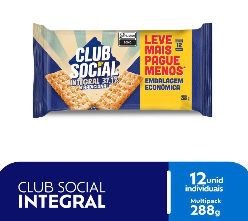 Biscoito Club Social 288g
