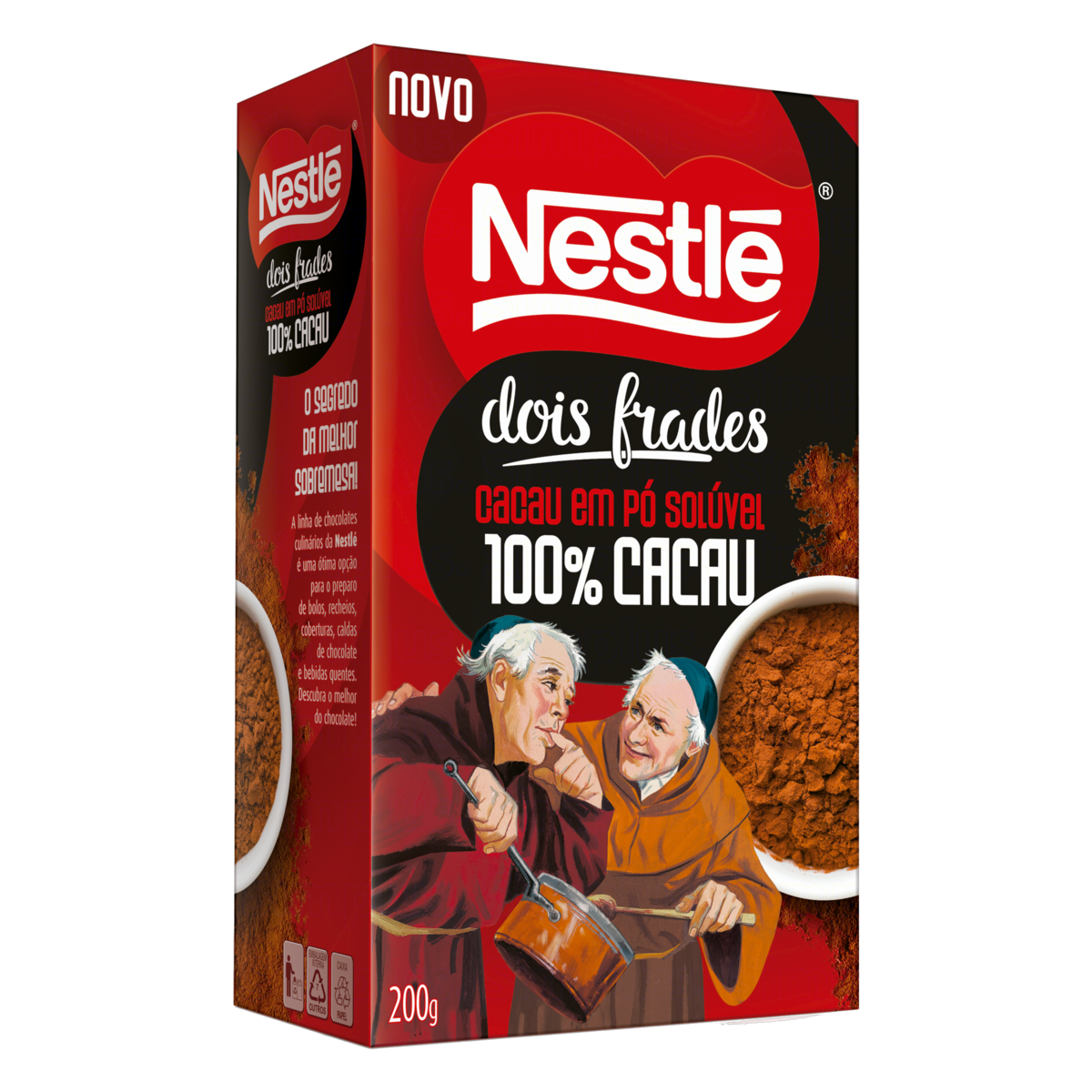 Cacau Em Po 100% Dois Frades Nestle 200g