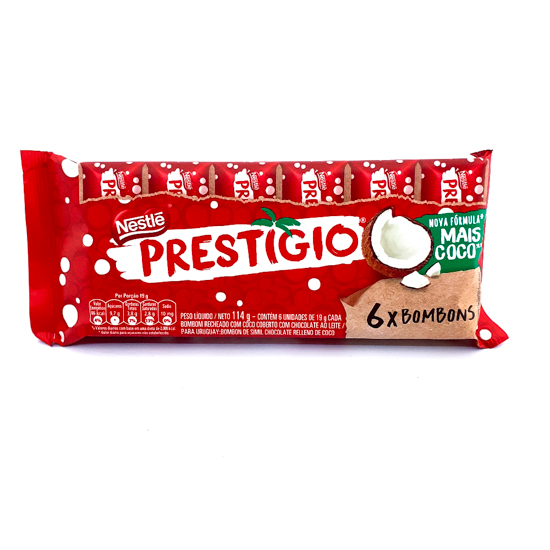 Choc Flowpack Prestigio 114g