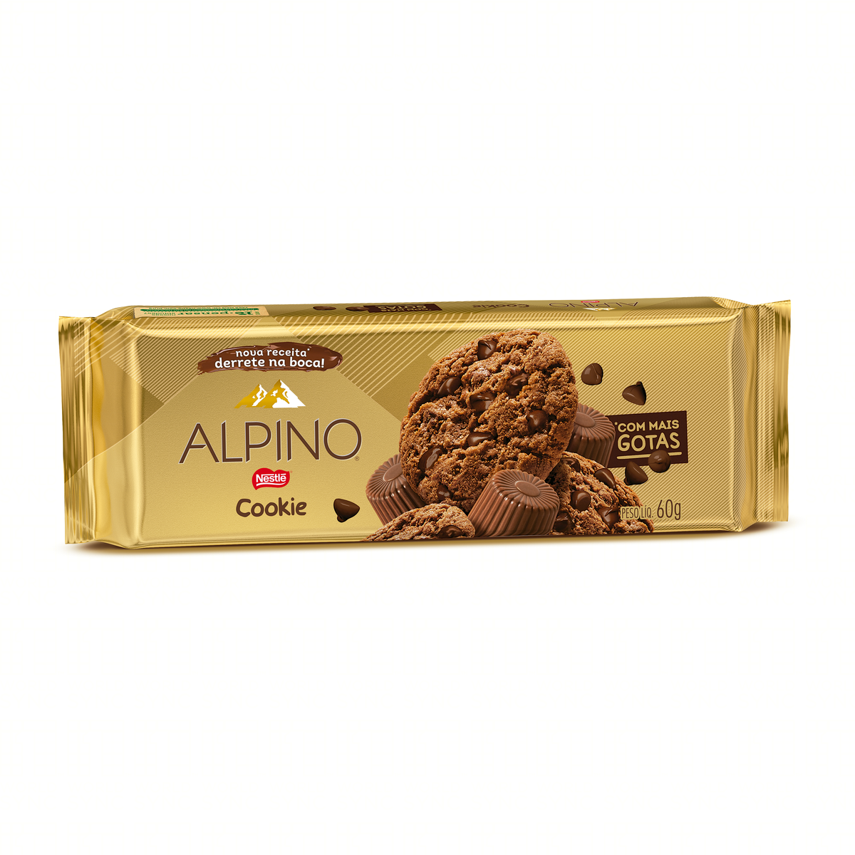 Biscoito Nestle Cookies Alpino 60g