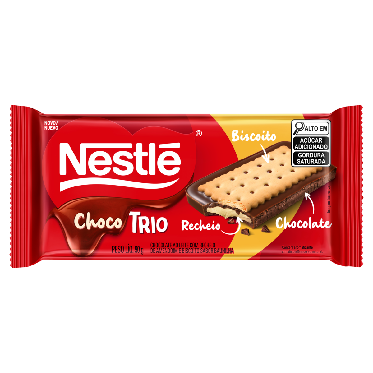 Biscoito Chocotrio Nestle 90g