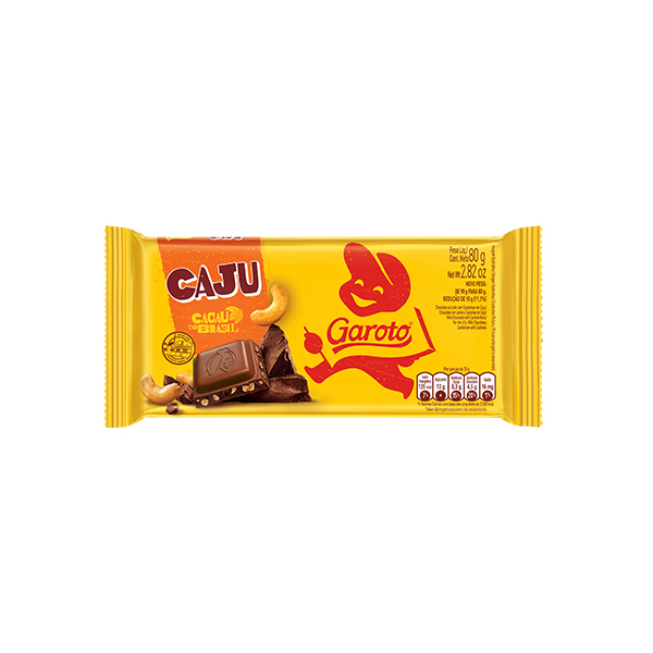 Barra Chocolate Garoto 80g