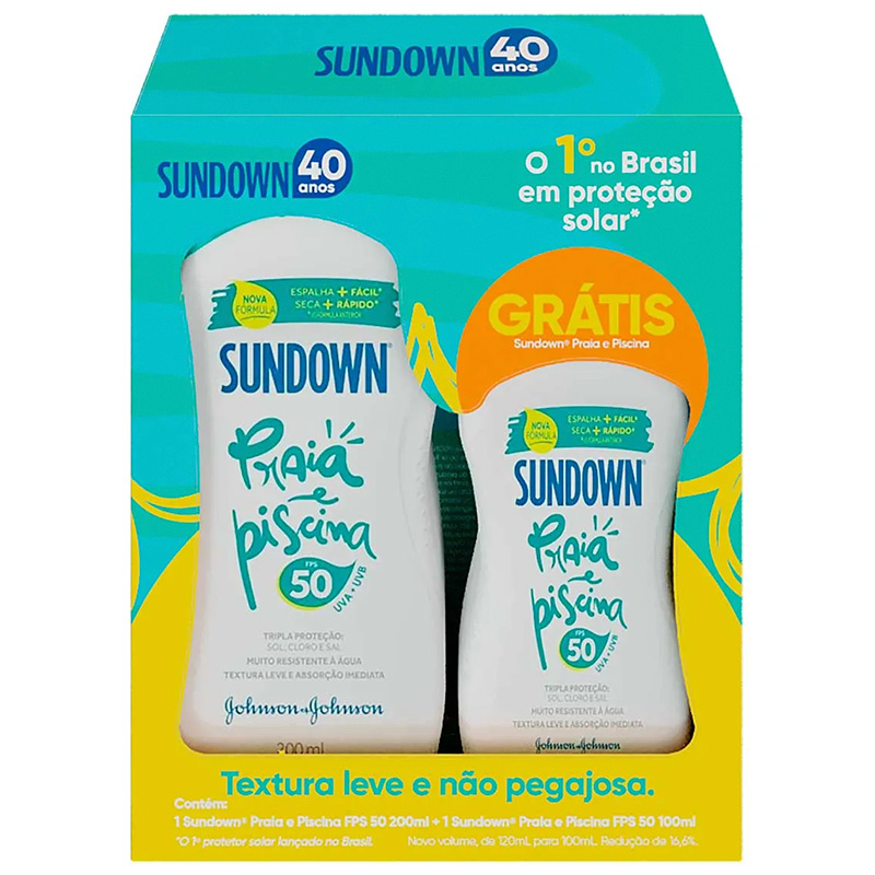 Kit Protetor Solar Sundown Fps50 200g Gts 100g