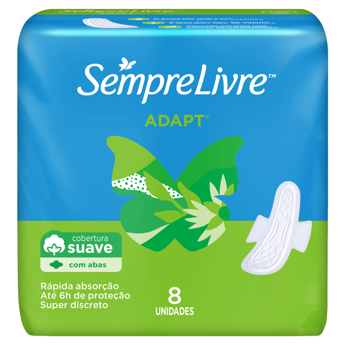 Absorvente Sempre Livre Especial Adapt 8un