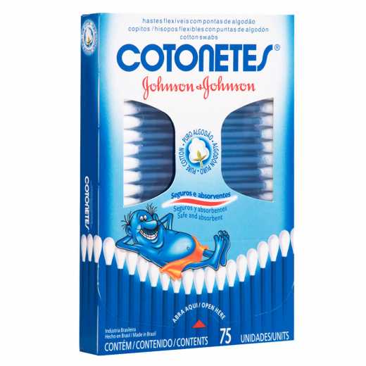 Cotonetes Johnson 75un