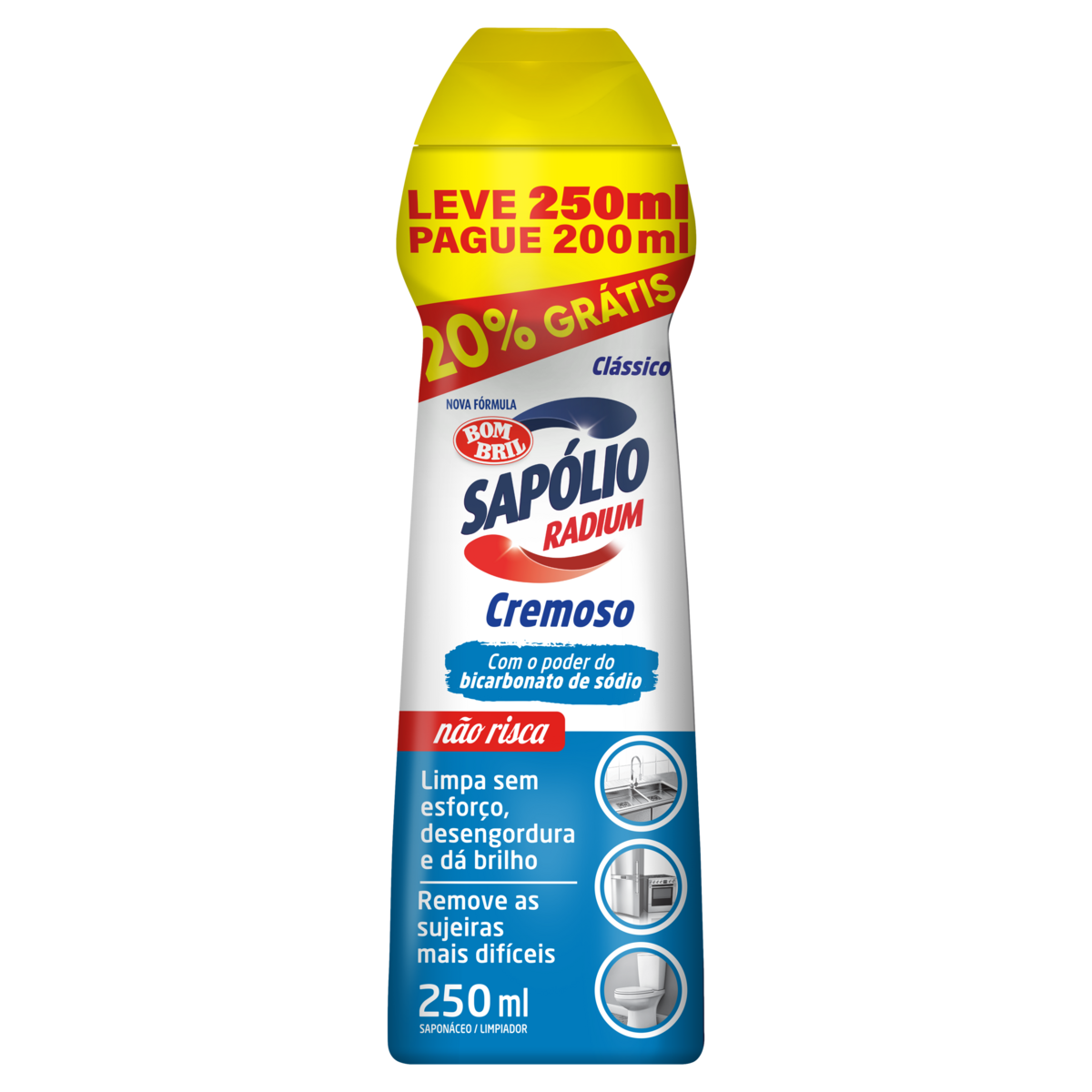 Sapolio Radium Bom Bril Lv 250ml Pg 200ml
