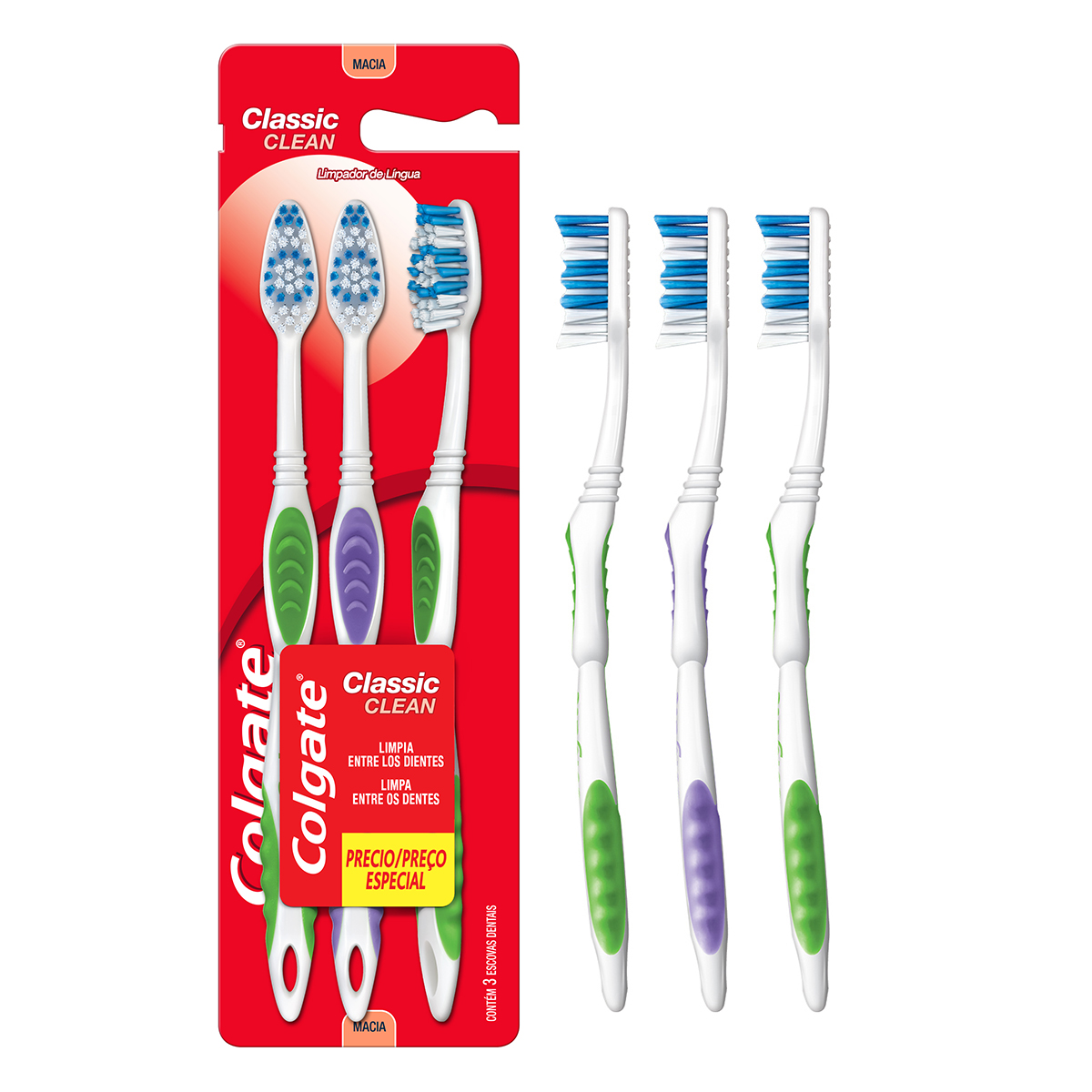 Escova Dental Clean Colgate Lv3 Pg2