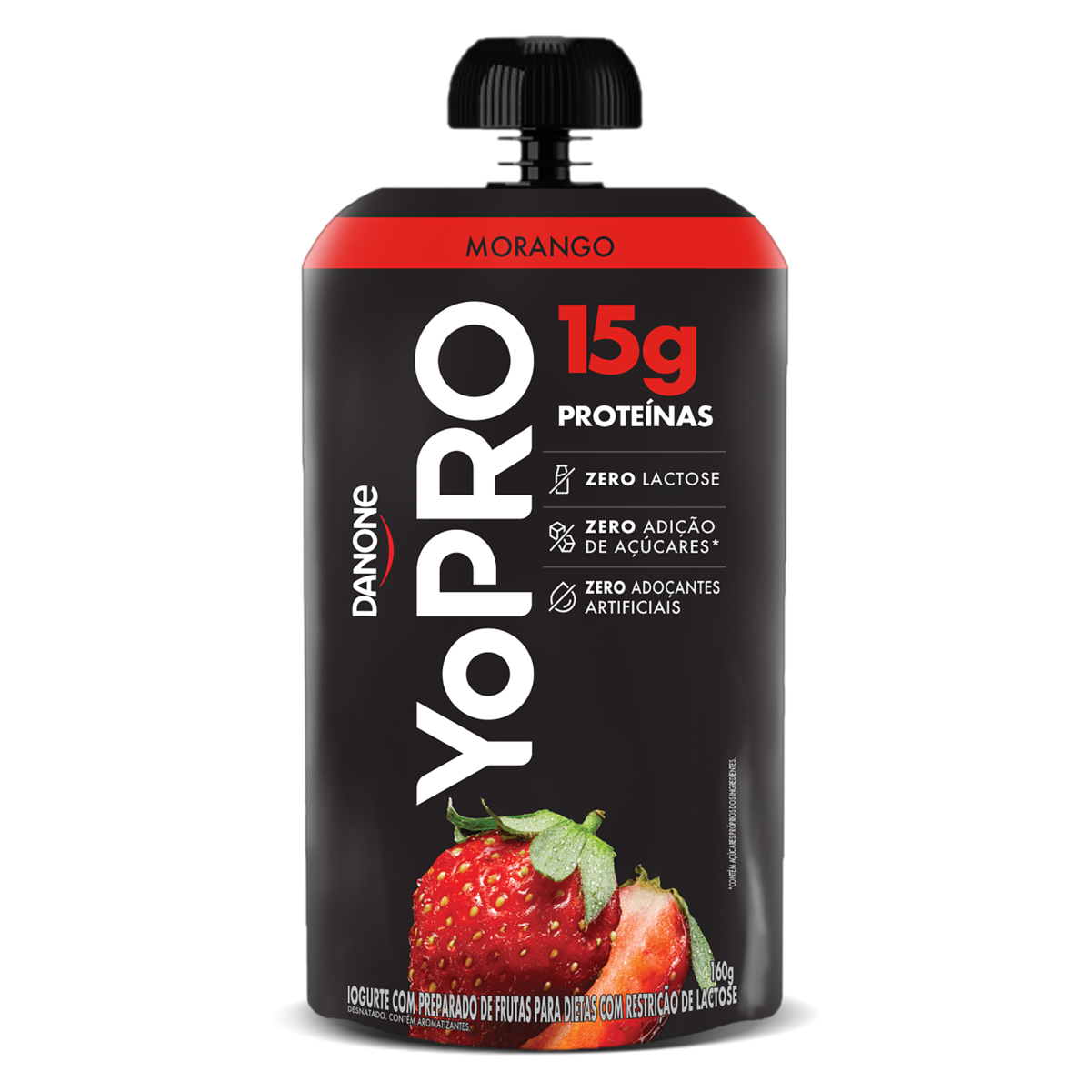 Iogurte Yopro Pouch 160g Zero Lact