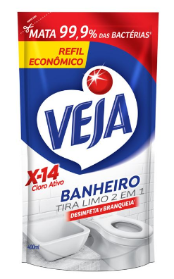 Limpador Veja Ban Tira Limo Refil 400ml