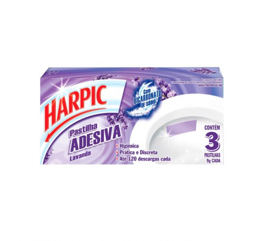 Pastilha Adesiva Harpic 2 Em1 Lv3 Pg2