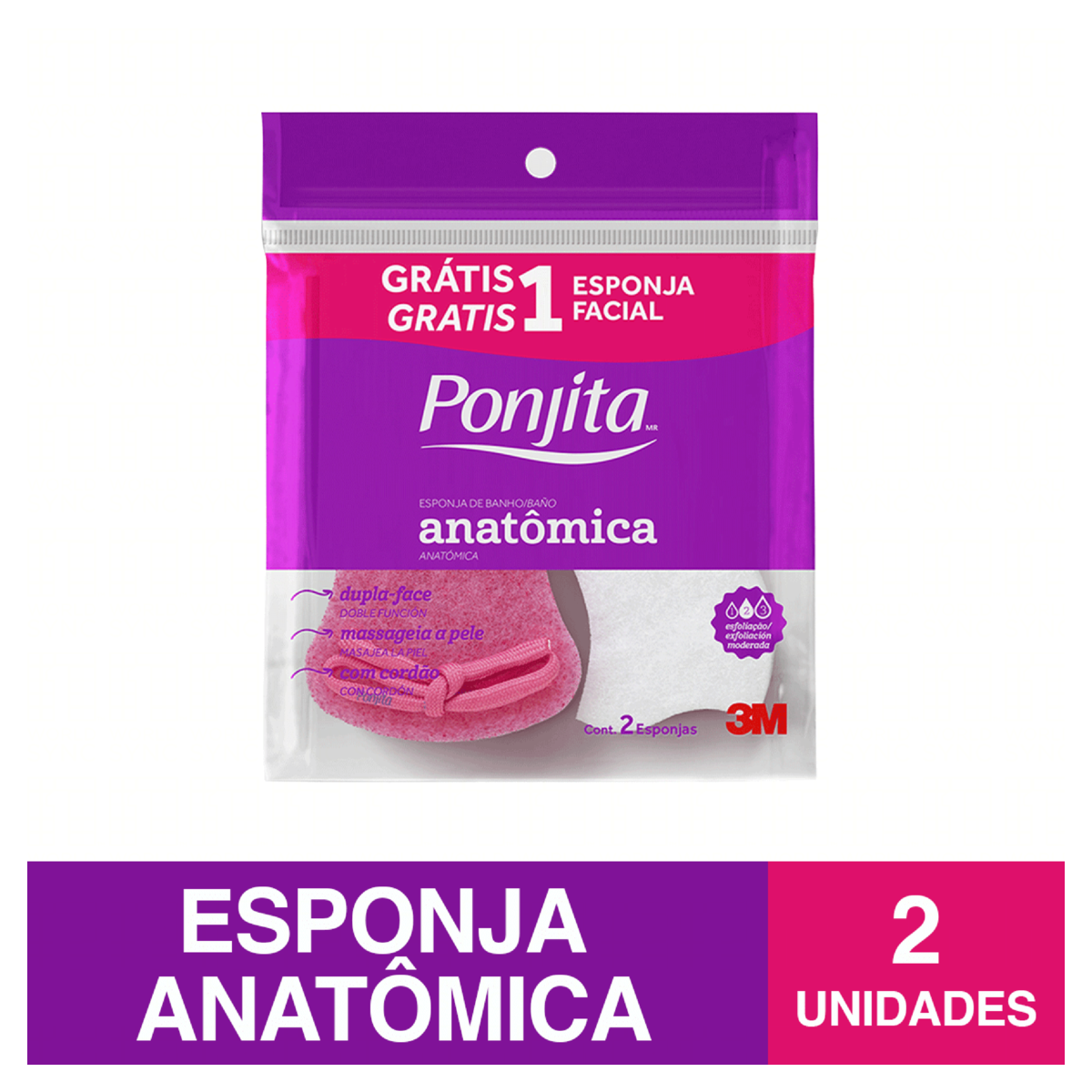 Esponja P/ Banho Anatomica Ponjita Un
