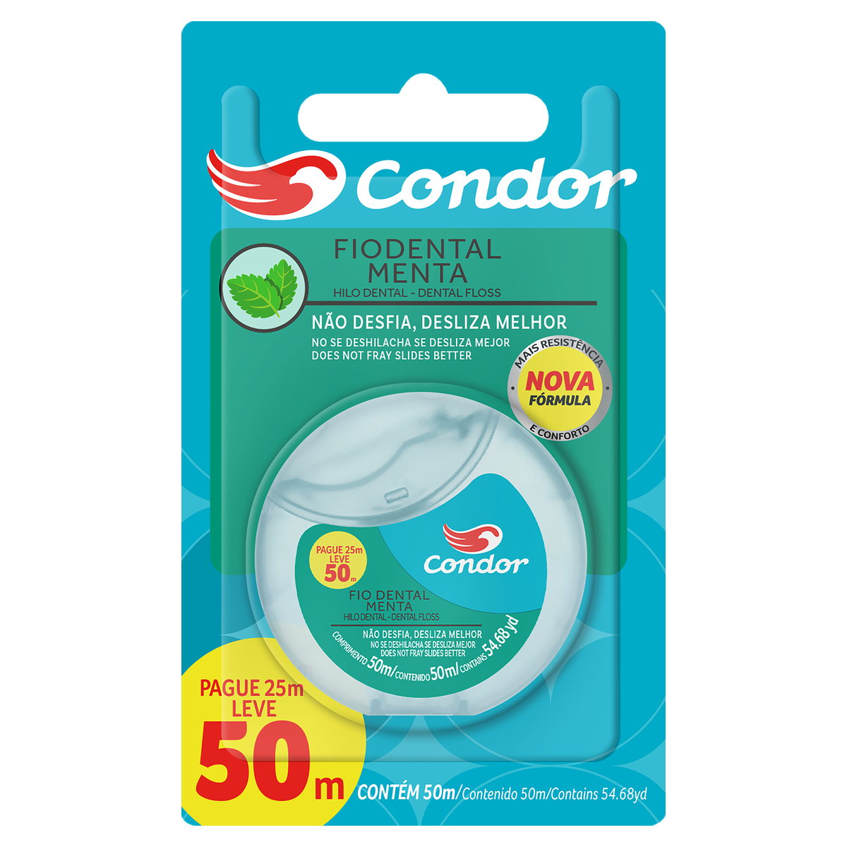 Fio Dental Condor Menta Lv50m Pg25m