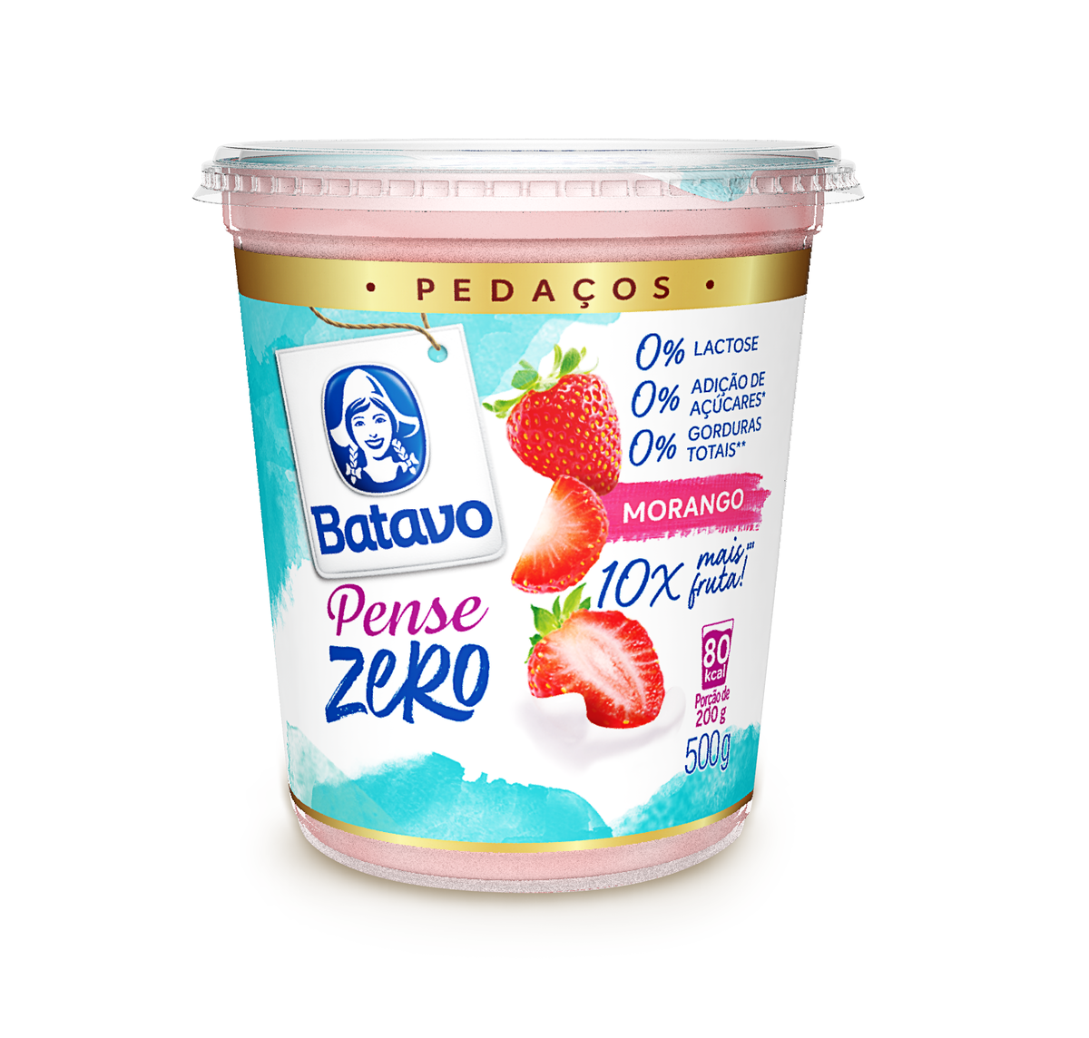 Iogurte Batavo Pense Zero Cp 450g