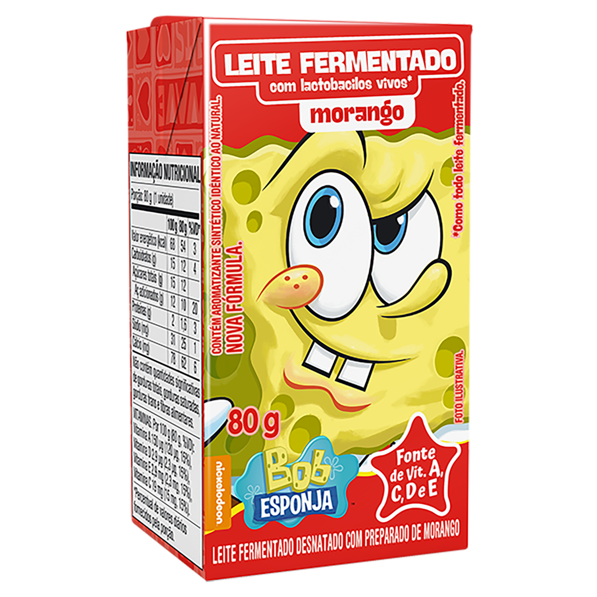 Leite Fermentado Bob Esponja Tp 80g