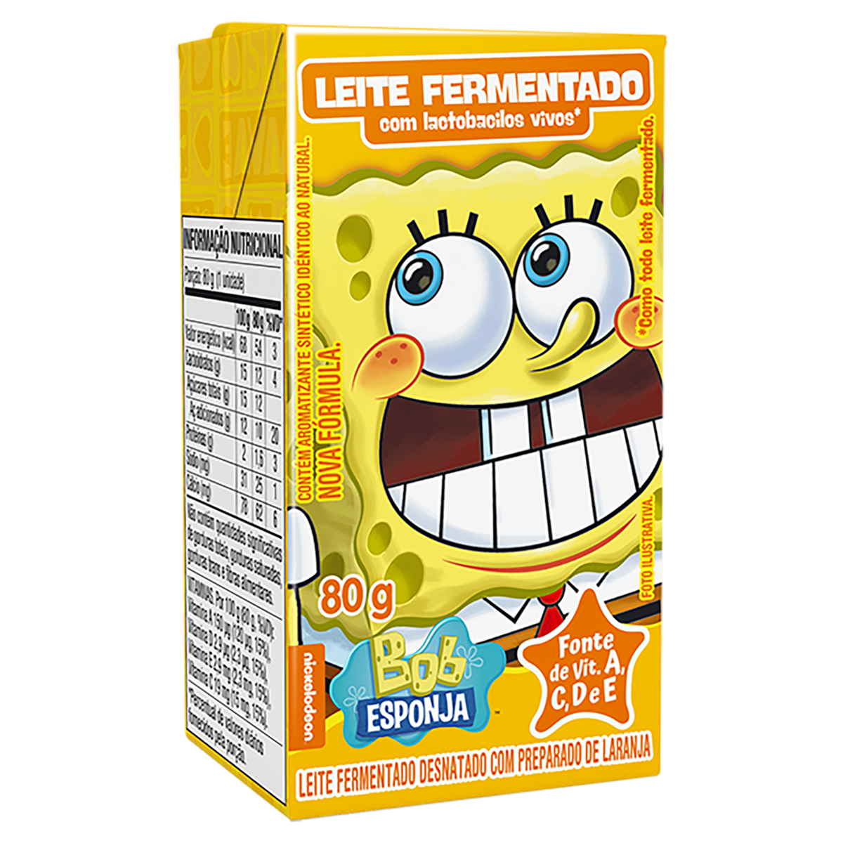 Leite Fermentado Bob Esponja Tp 80g