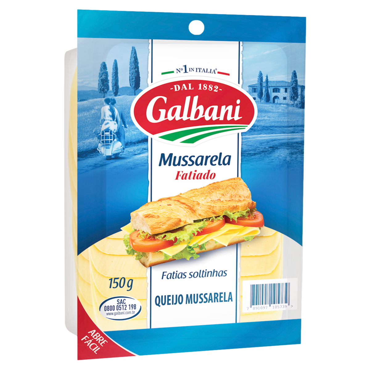 Queijo Mussarela Galbani 150g