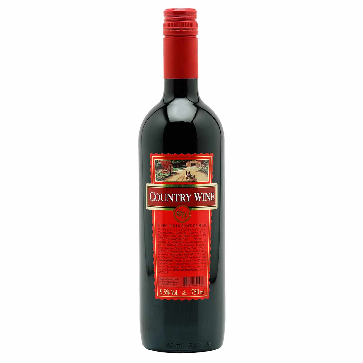 Vinho Tinto Suave Country Wine 750ml