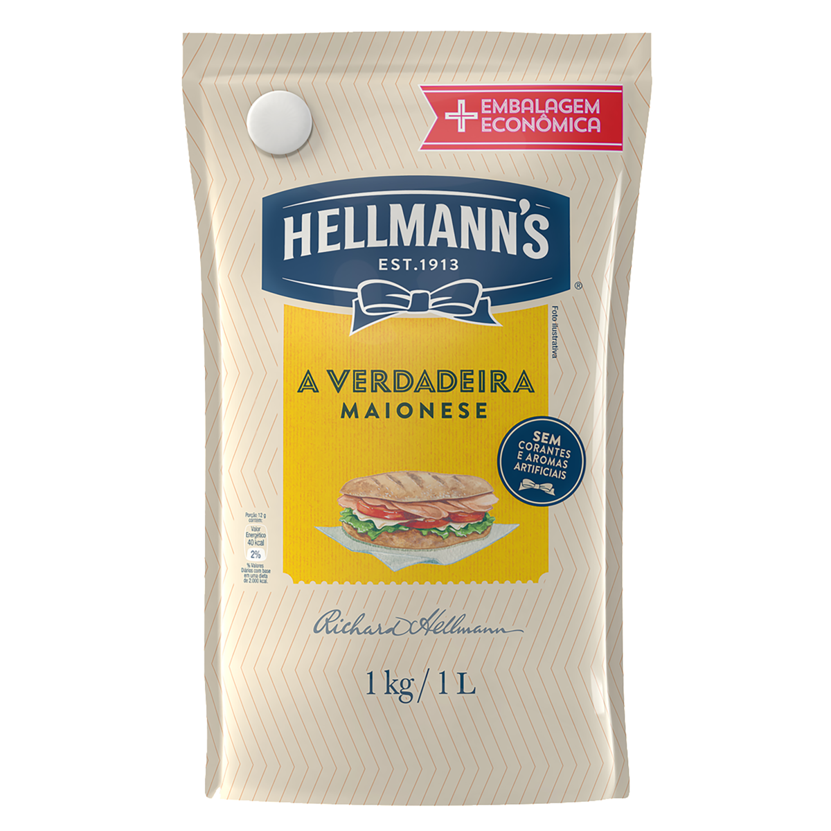 Maionese Hellmanns Sachet 1kg
