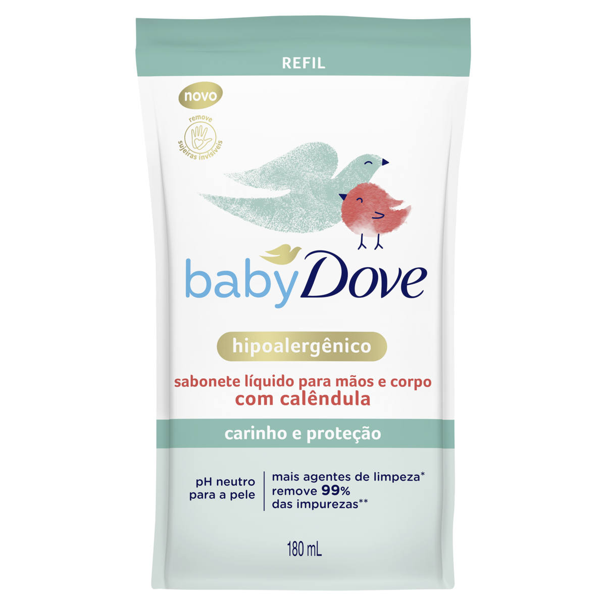 Sabonete Liquido Baby Dove Refil 180ml