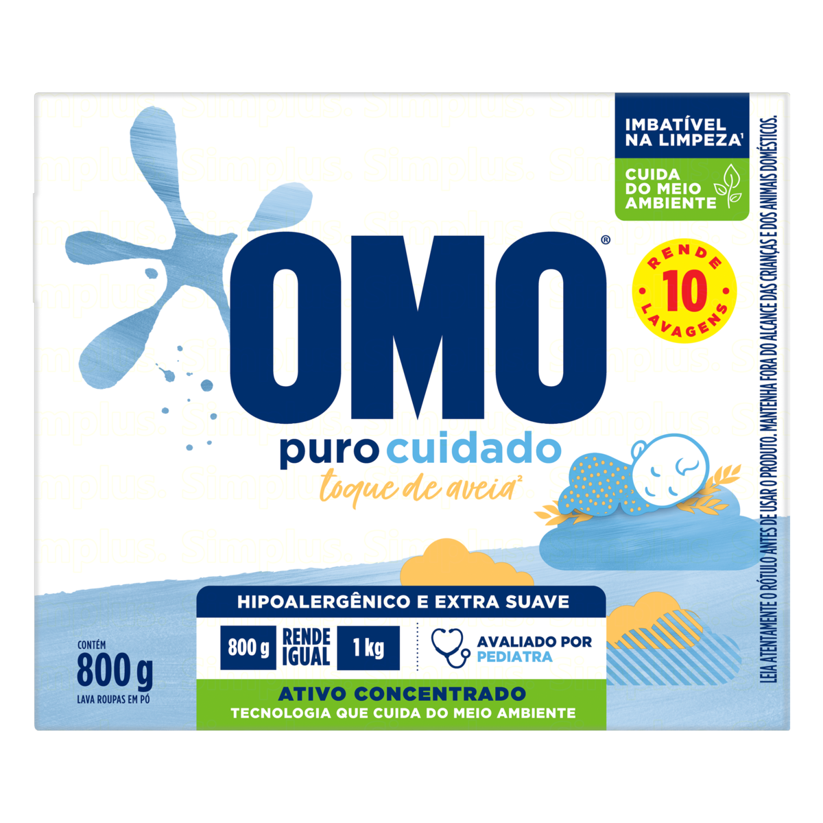 Lava Roupas Po Omo Tp 800g