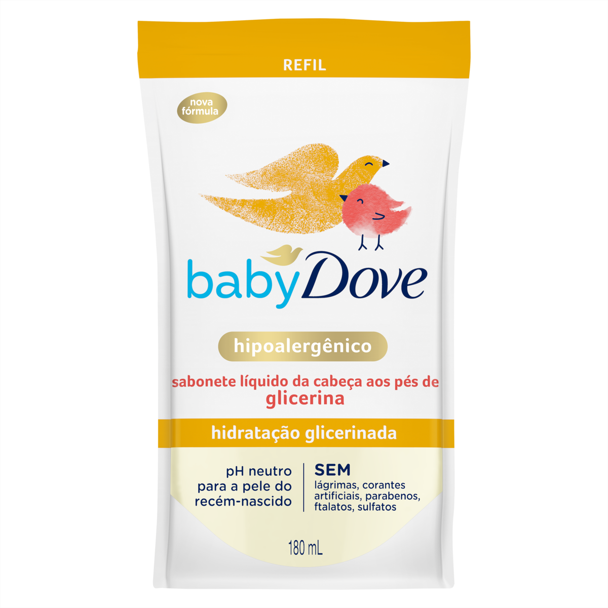 Sabonete Liquido Baby Dove Refil 180ml