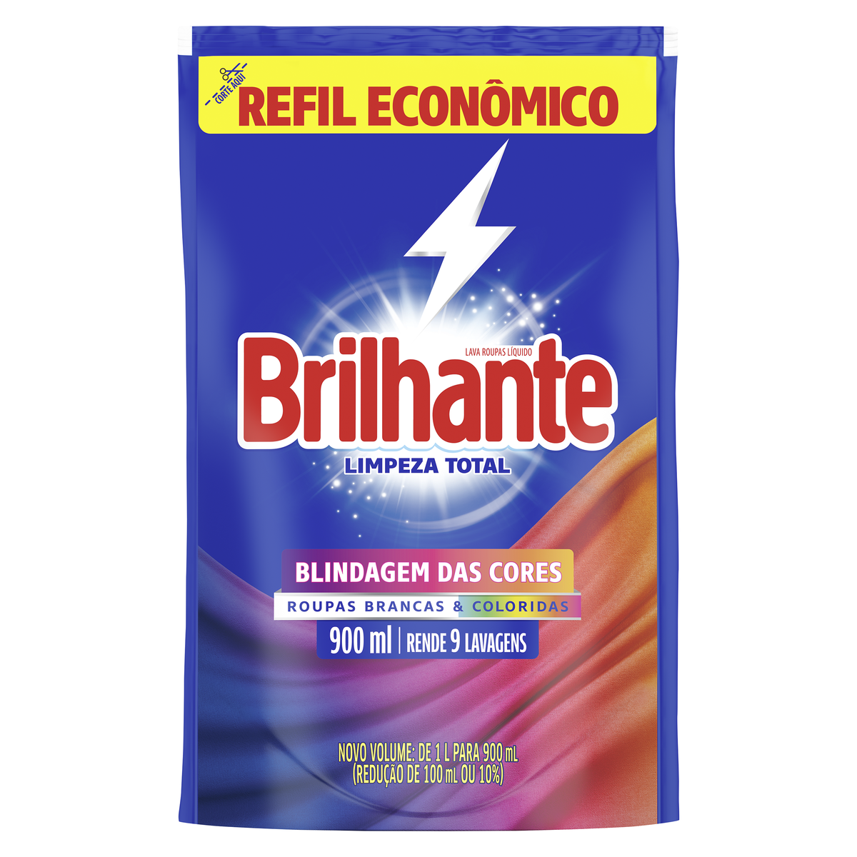 Lava Roupas Liquido Brilhante Sc 900ml