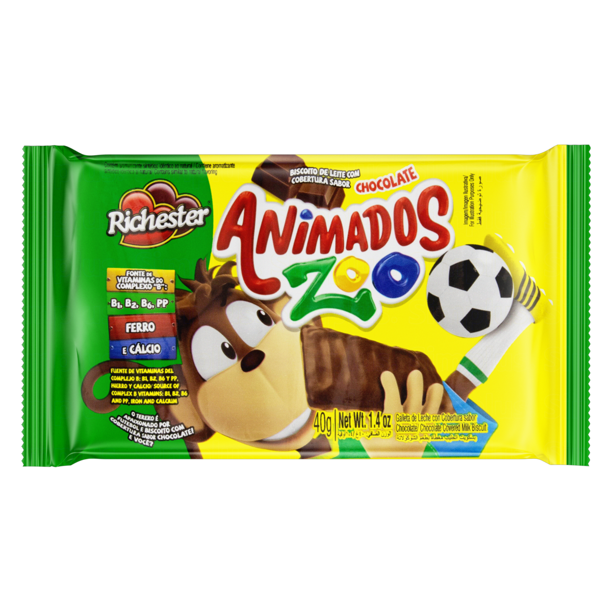Biscoito Animados Zoo Richester 40g