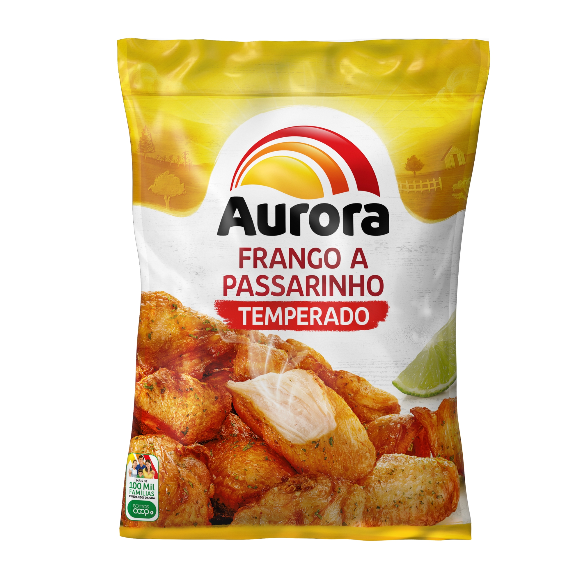 Frango Passarinho Aurora Temp 800g