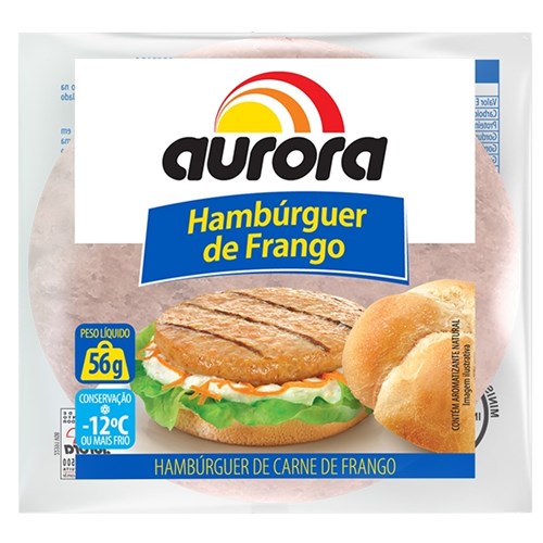 Hamburguer Aurora Frango 56g