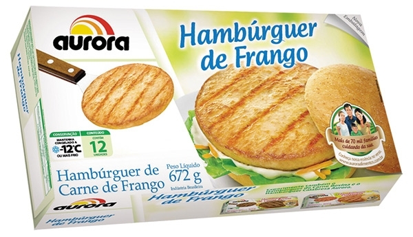 Hamburguer Aurora 672g