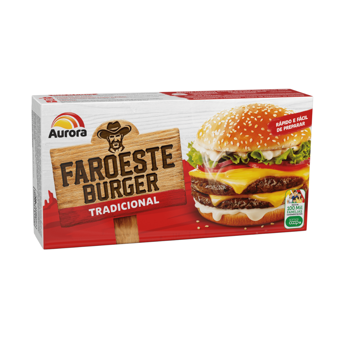 Hamburguer Faroeste Aurora 672g