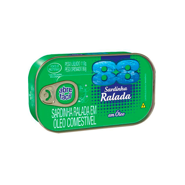 Sardinha 88 Ralada Lt 80g