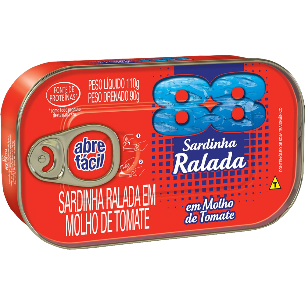 Sardinha 88 Ralada Lt 90g