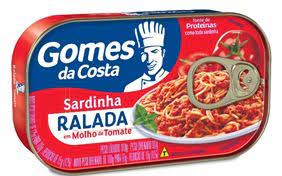 Sardinha Gomes Da Costa Ralada Lt 110g