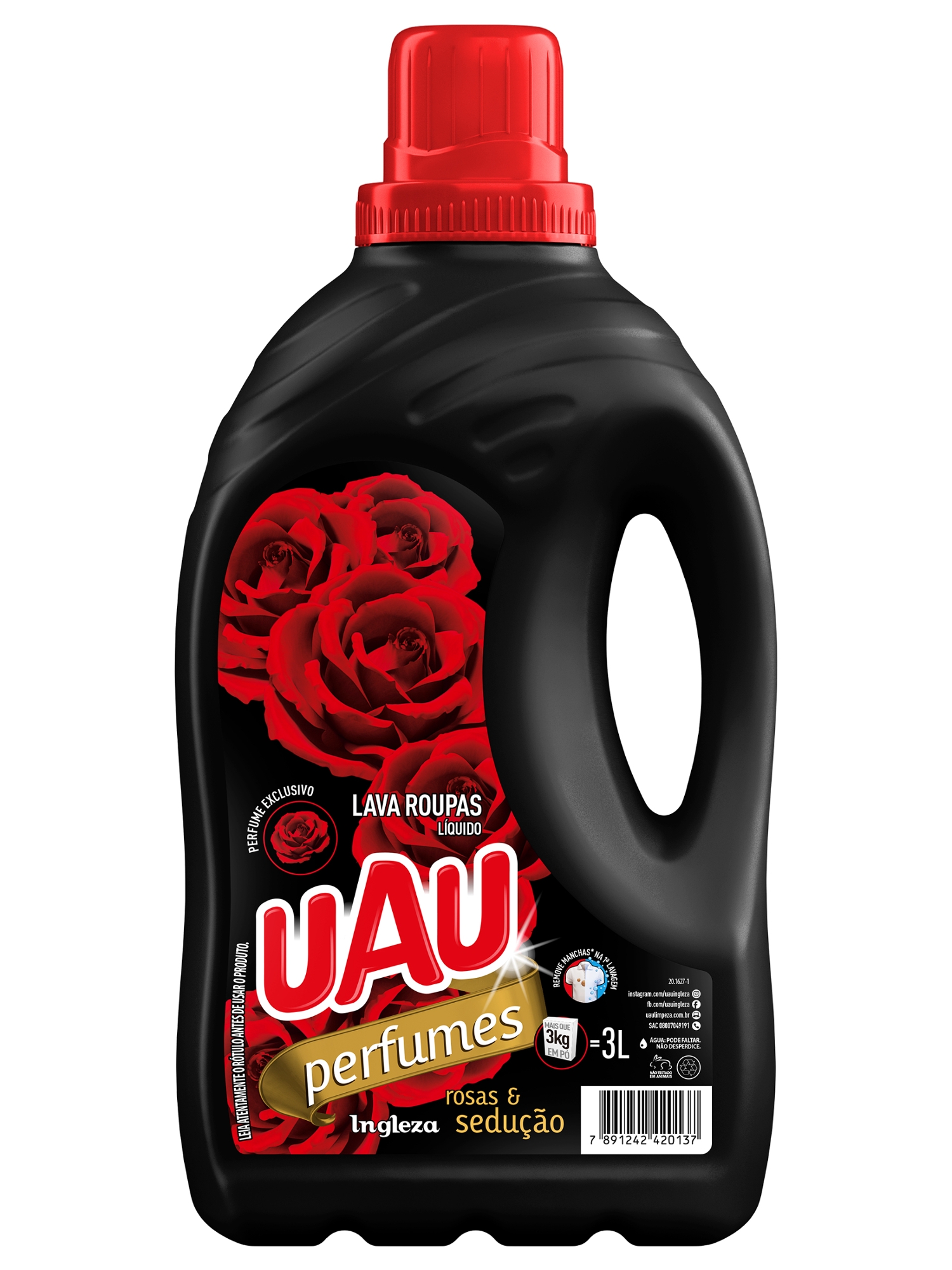 Lava Roupas Liquido Uau 3l