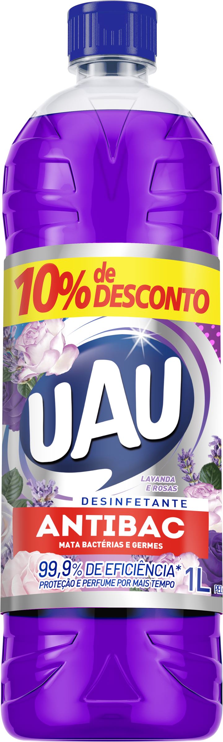 Desinfetante Pinho Uau Antibac 1l