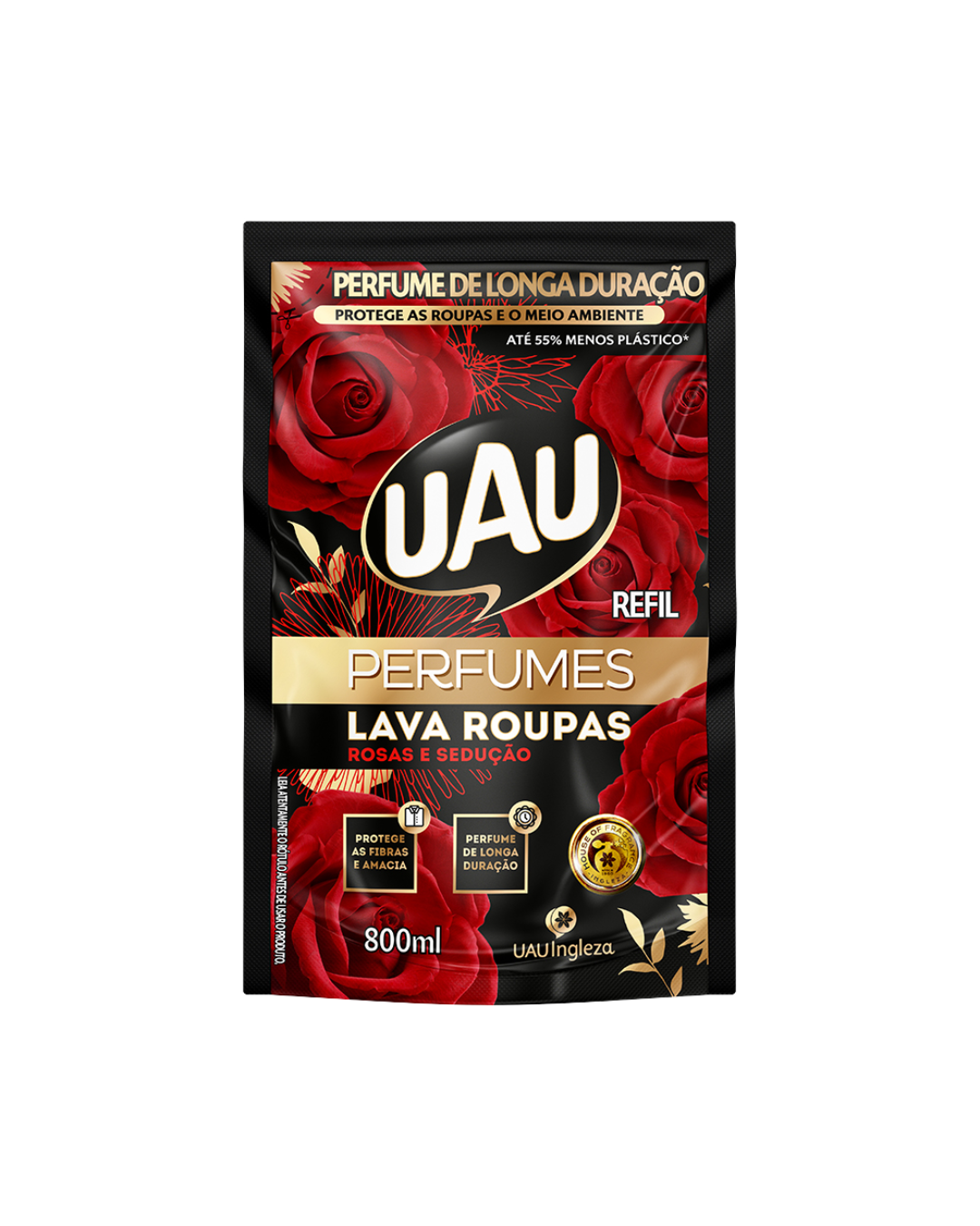 Lava Roupas Liquido Uau 800ml