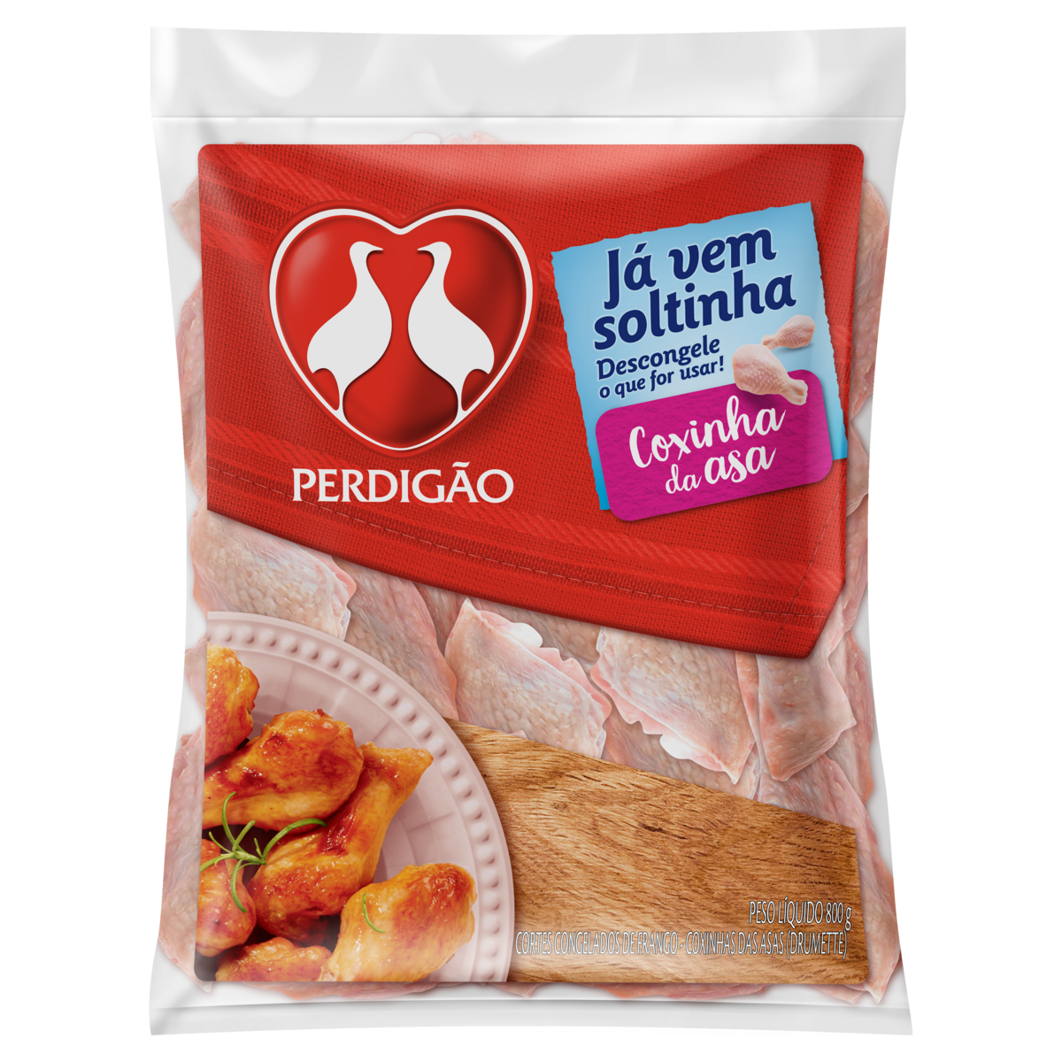 Coxinha Da Asa Perdigao Drumette Pct 800g