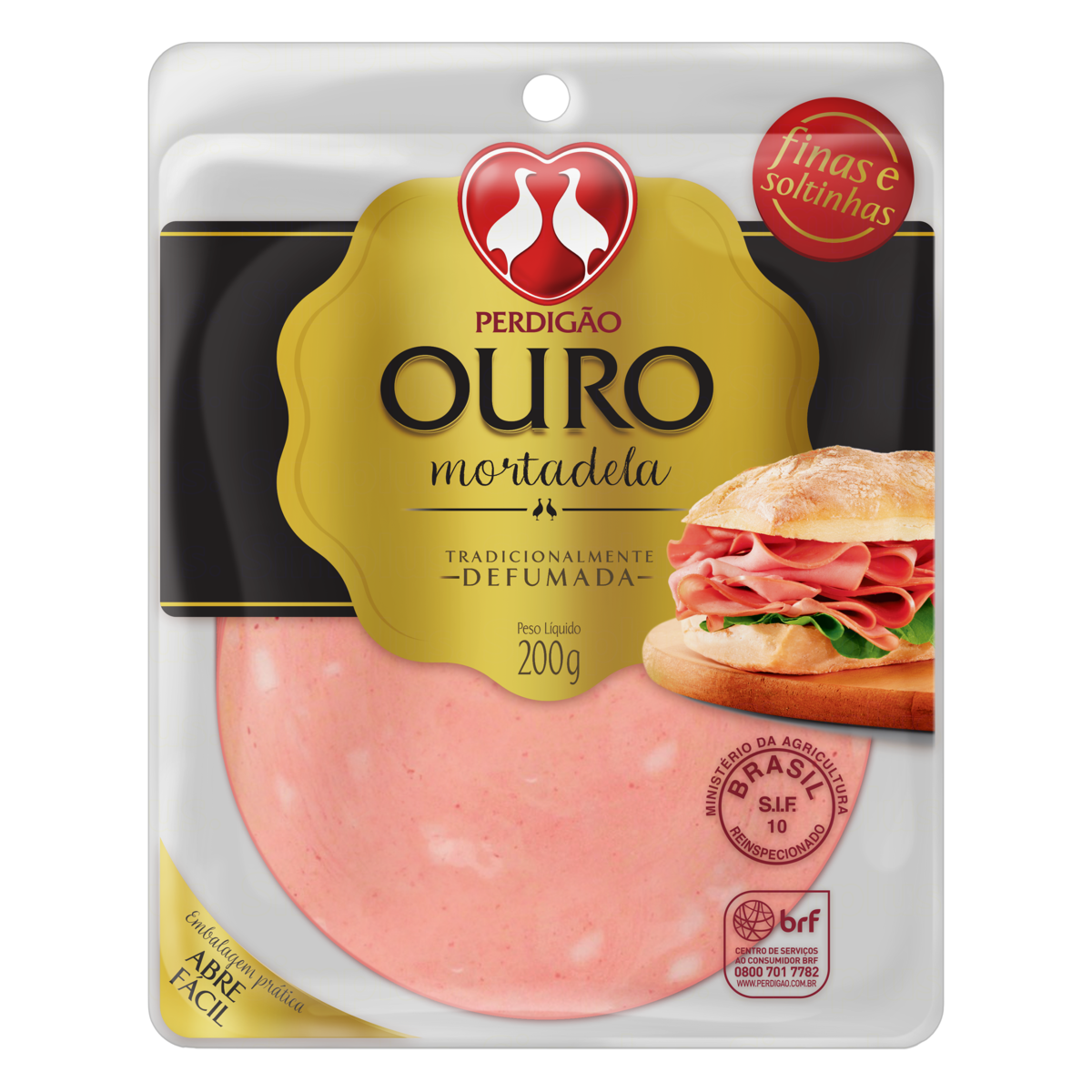 Mortadela Ouro Perdigao 200g