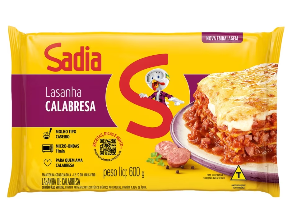 Lasanha Sadia 600g